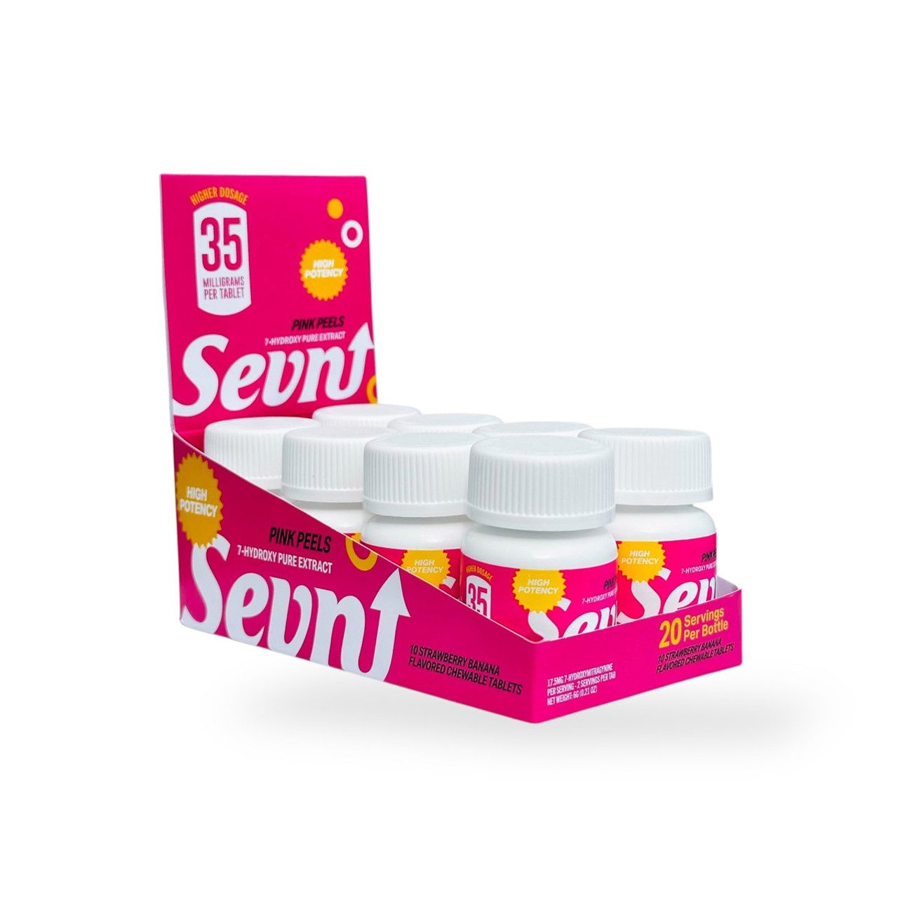 SEVN 7HYDROXY PINK PEELS TABLETS 35MG 10PK 8/CT