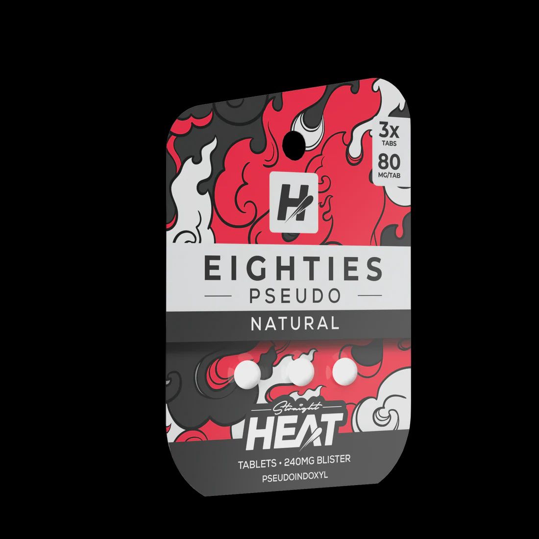 STRAIGHT HEAT- 80MG 7-OH TABS - NATURAL 3PK 10/CT