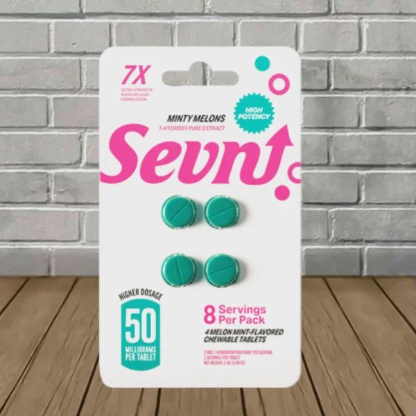 SEVN PSEUDO 7HYDROXY TABS MINTY MELONS 50MG 4PK SUDO 10/CT