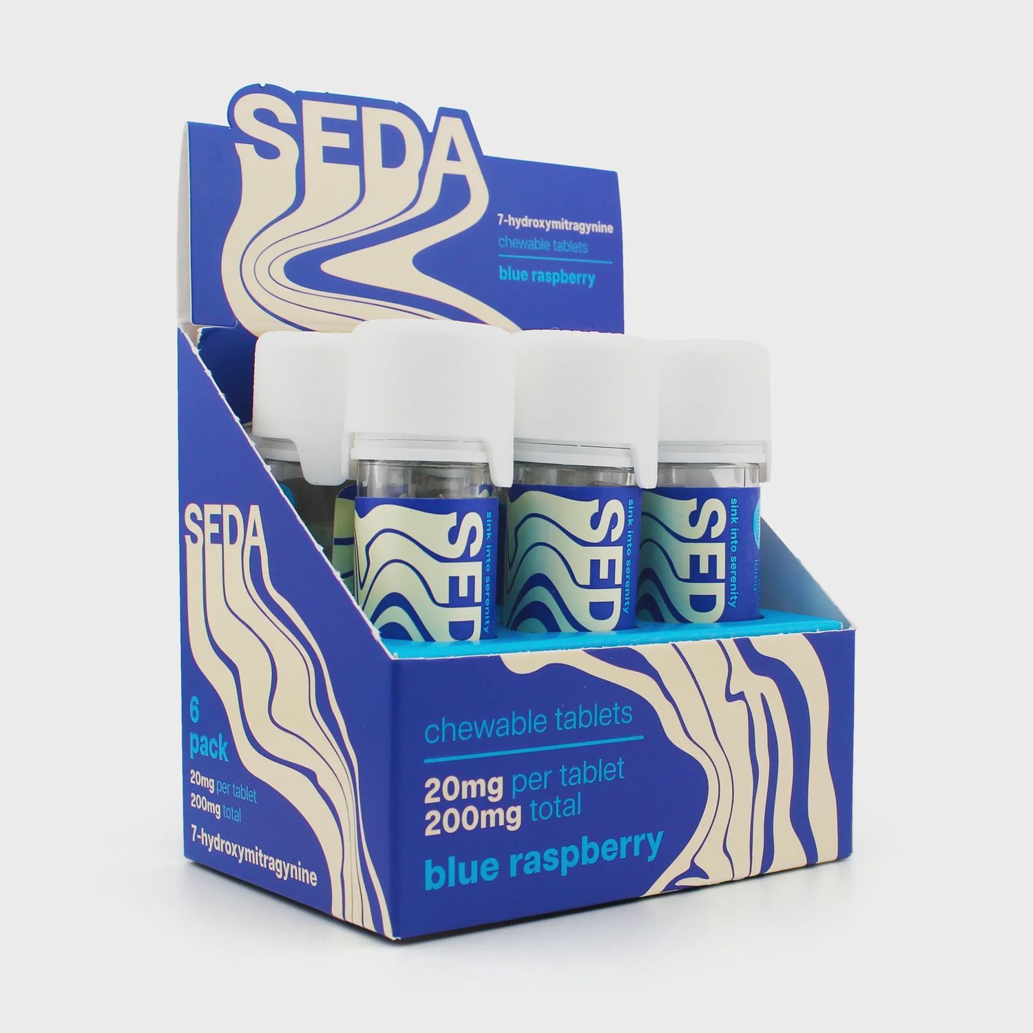 SEDA 20MG 7-OH TABS BLUE RASPBERRY 10PK 6/CT