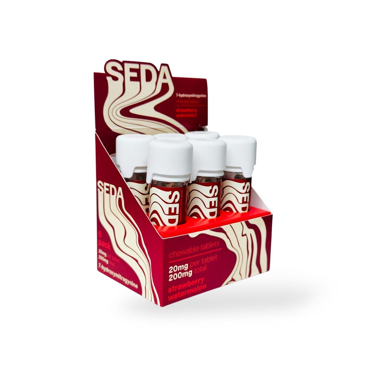 SEDA 20MG 7-OH TABS STRAWBERRY WATERMELON 10PK 6/CT