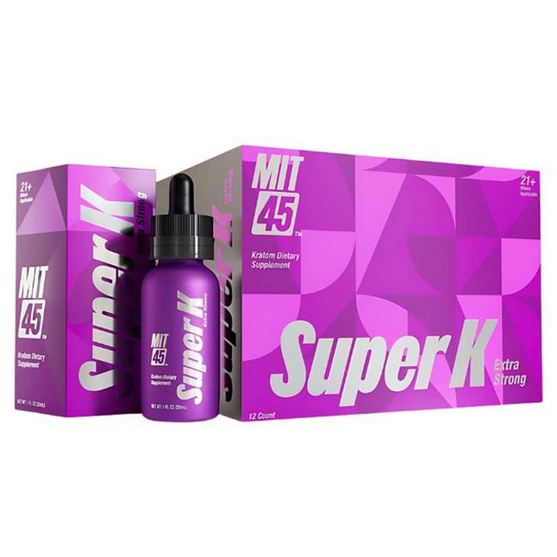 MIT 45 SUPER K EXTRA STRONG MITRAGYNA SPECIOSA KRATOM EXTRACT SHOTS 12/CT