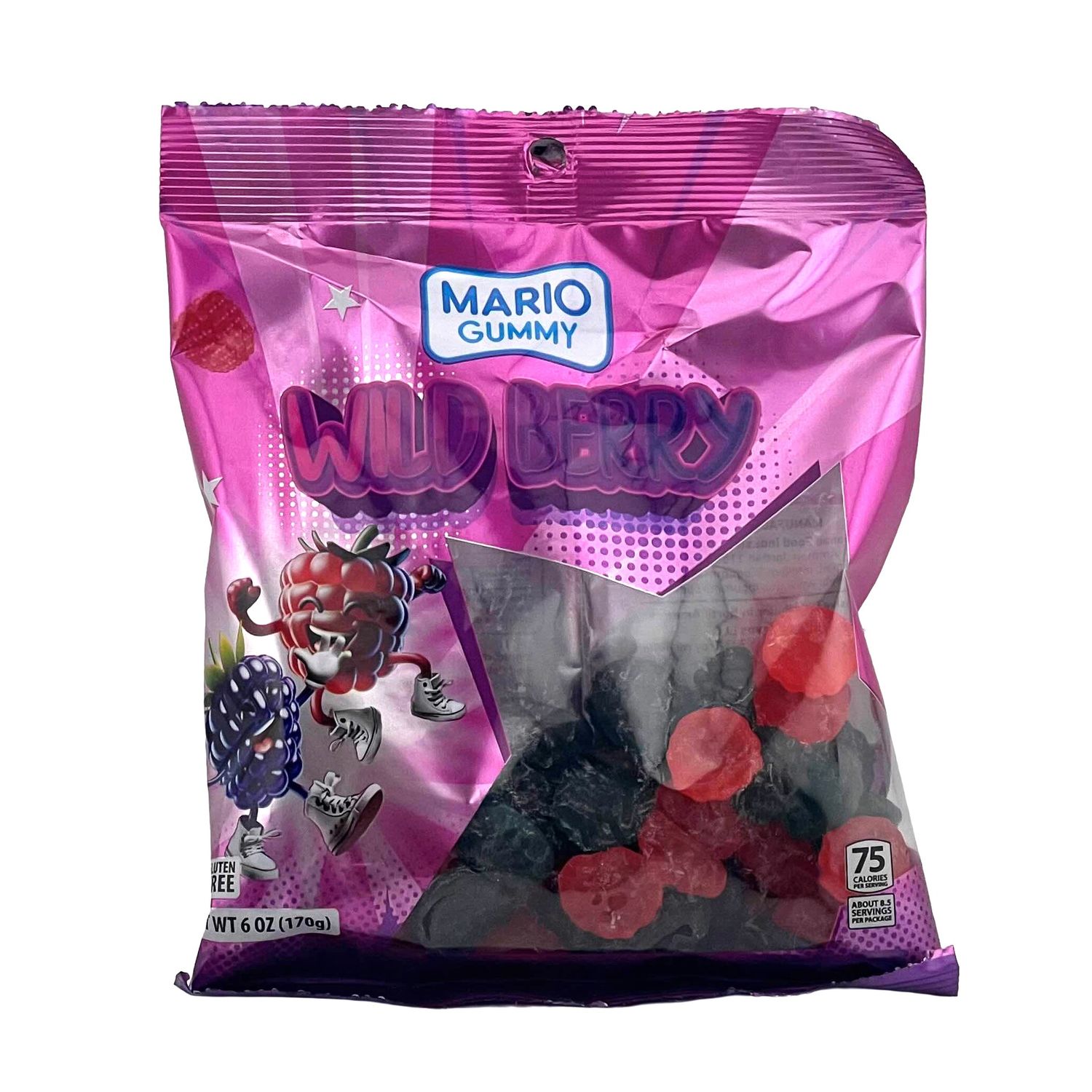MARIO GUMMY WILD BERRY 6OZ 12/PK