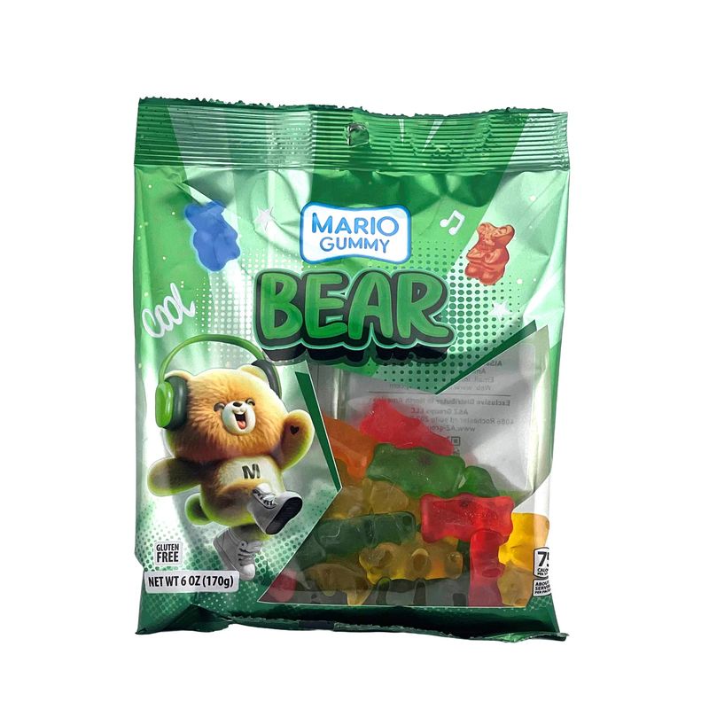 MARIO GUMMY BEAR 6OZ 12/PK