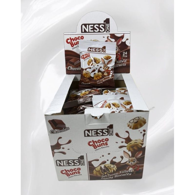 NESS ONE CHOCOLATE BISCUIT (BAGS) 30G 24/CT
