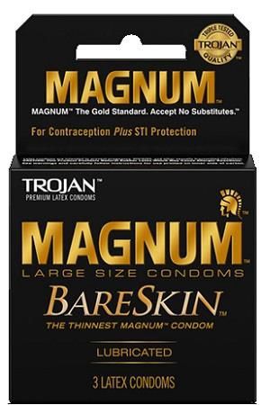 TROJAN MAGNUM BARESKIN 3PK 6/CT
