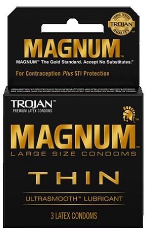 TROJAN MAGNUM ULTRA THIN 3PK 6/CT