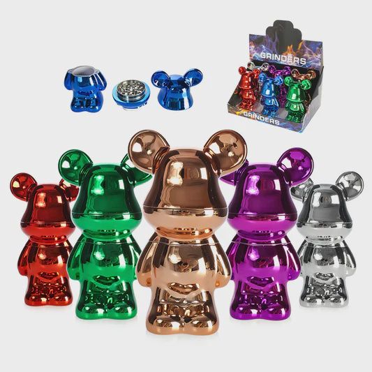 GRINDER SHINY BEAR 4PC 6/CT {GR351}