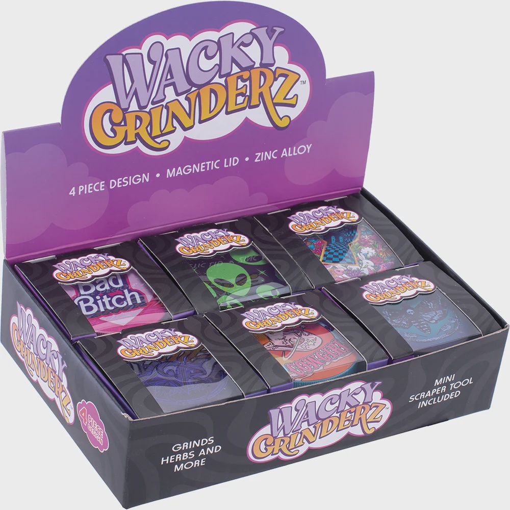 WACKY GRINDERS MIX 4 63MM 4PC 6/CT {WG33}