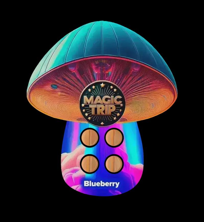 MAGIC TRIP 10MG BLUEBERRY MUSHROOM TABS 4PK 10/CT