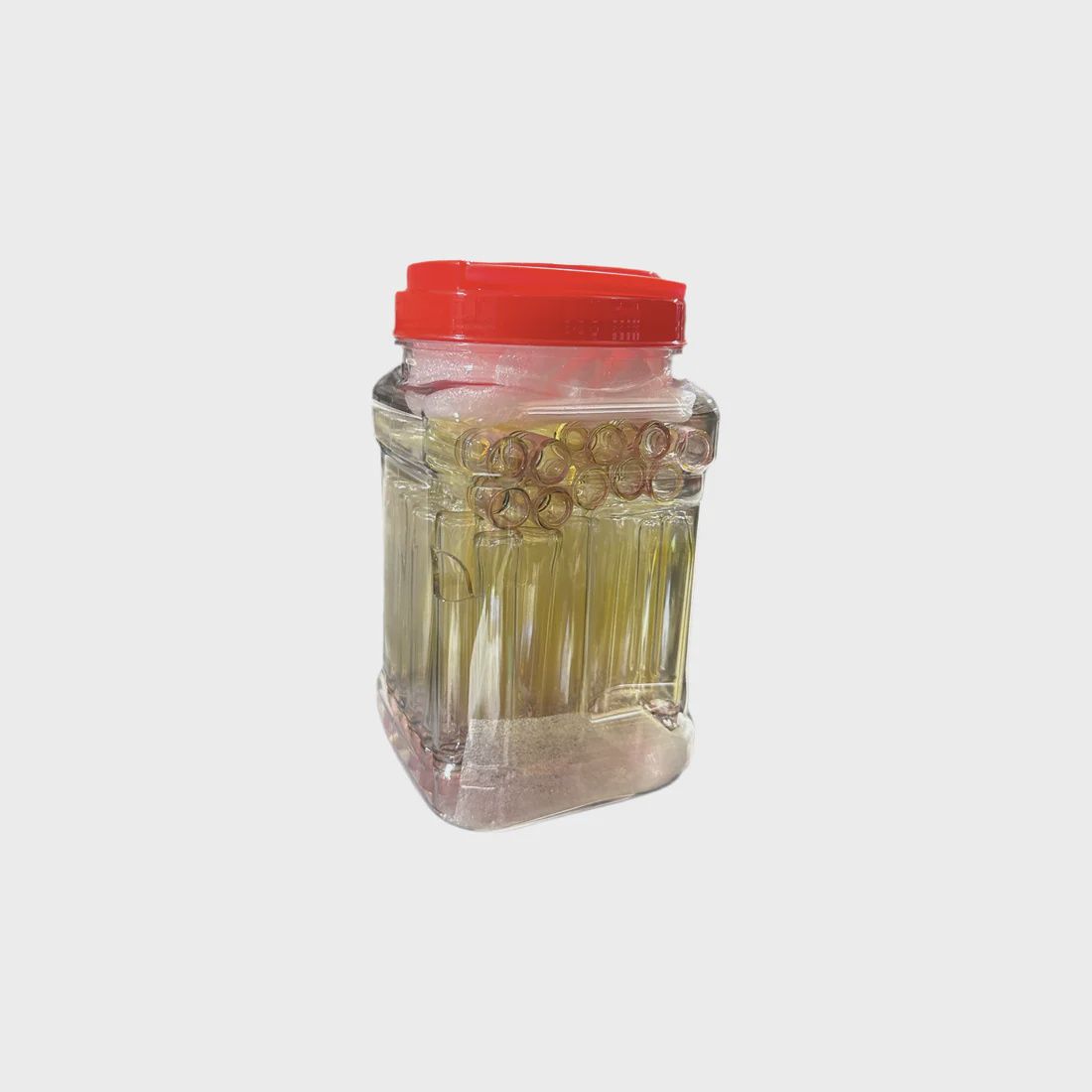 CHILLUM JAR GOLD FUMED HEAVY 50/CT {B6}