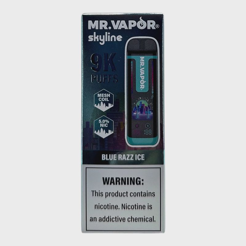 MR VAPOR SKYLINE 5% BLUE RAZZ ICE 5/CT