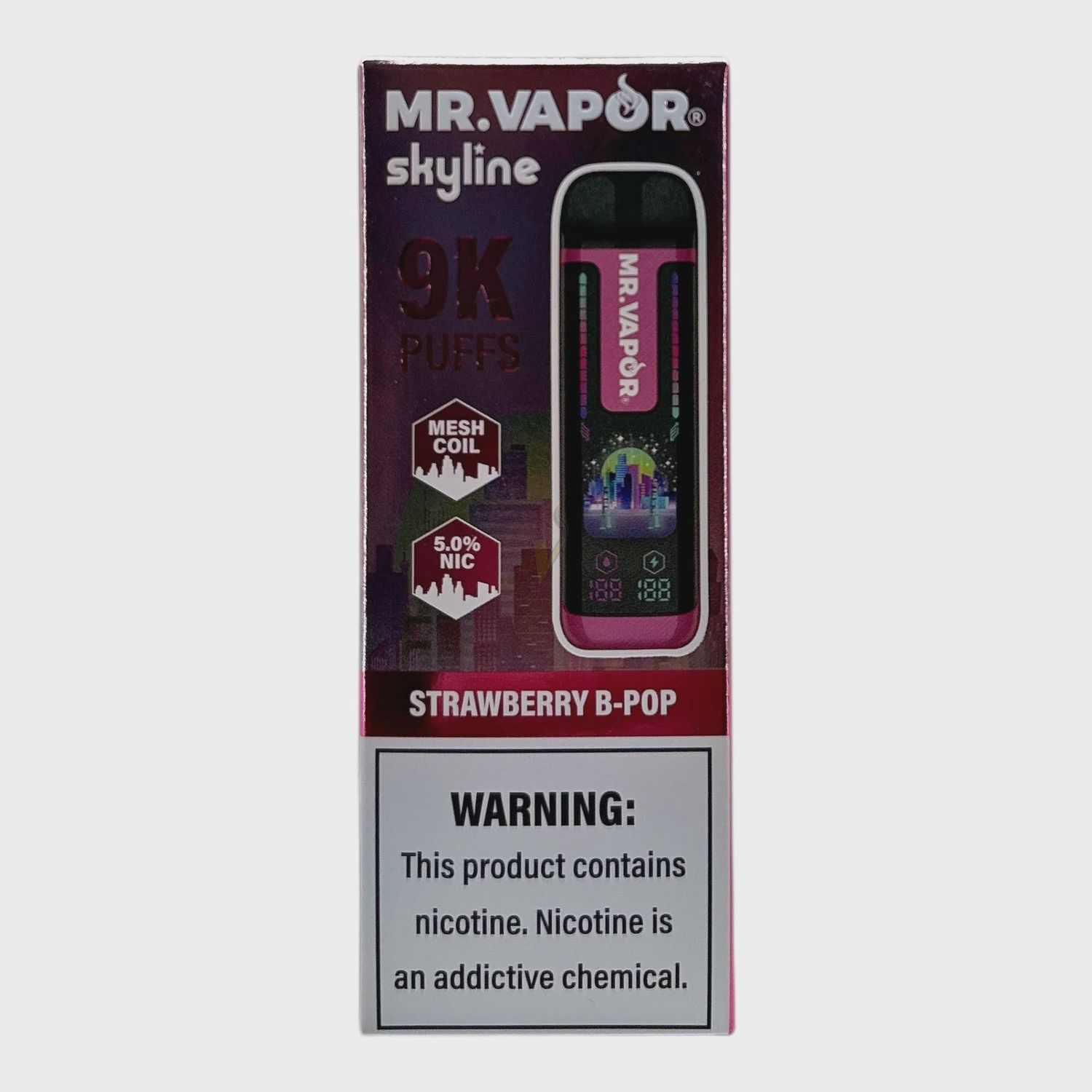 MR VAPOR SKYLINE 5% STRAWBERRY B-POP 5/CT