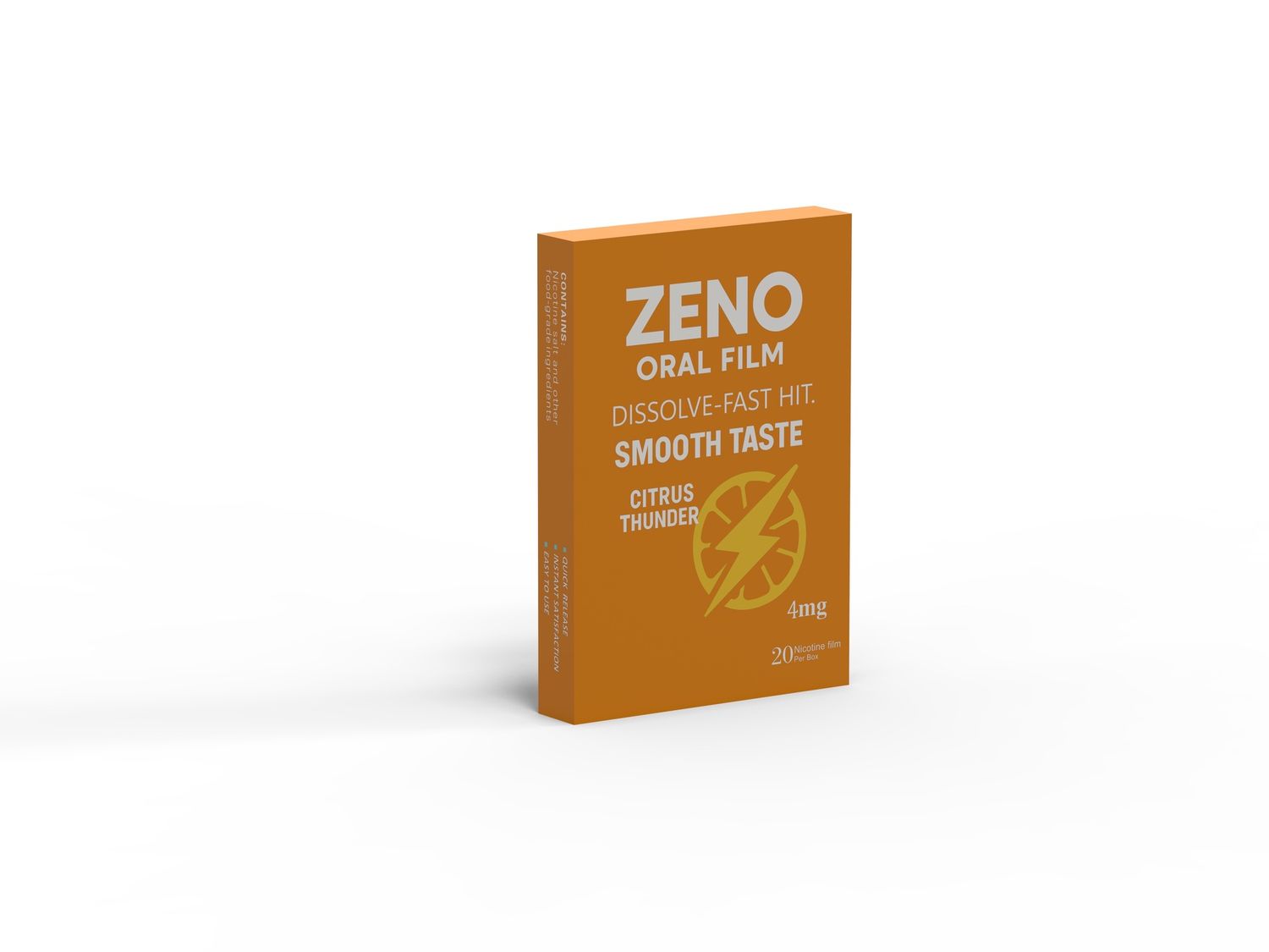 ZENO ORAL FILM CITRUS THUDER 4MG 20 FILMS 10/CT