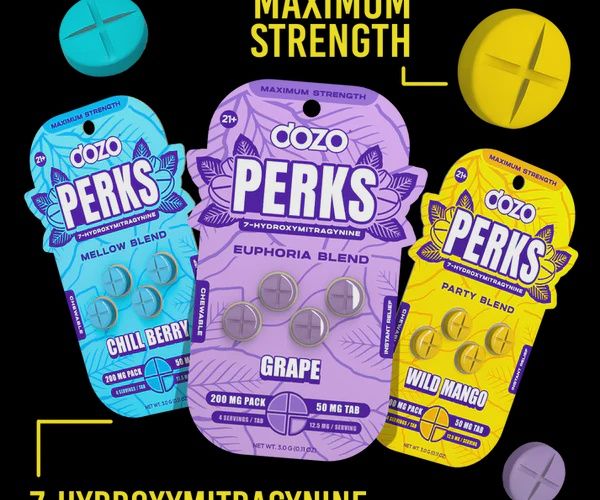PERK 50MG 7-HYDROXYMITRAGYNINE 1 PACK (4 TABS)