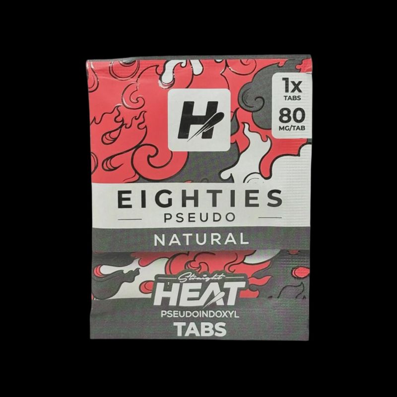 STRAIGHT HEAT NATURAL 80MG PSEUDO + 7-OH TABS 1PK 25/CT
