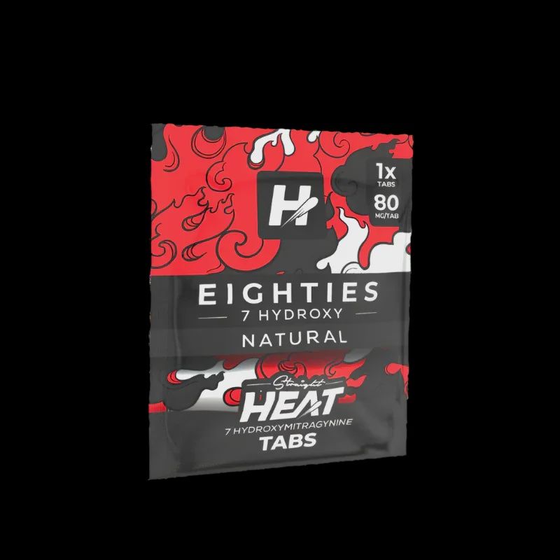 STRAIGHT HEAT NATURAL 80MG 7-OH TABS 1PK 25/CT