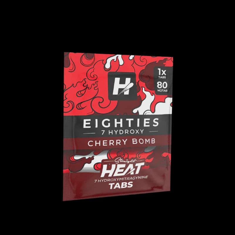 STRAIGHT HEAT CHERRY BOMB 80MG 7-OH TABS 1PK 25/CT