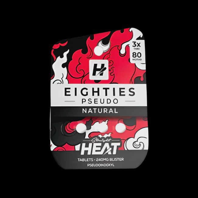 STRAIGHT HEAT NATURAL 80MG PSEUDO + 7-OH TABS 3PK 10/CT
