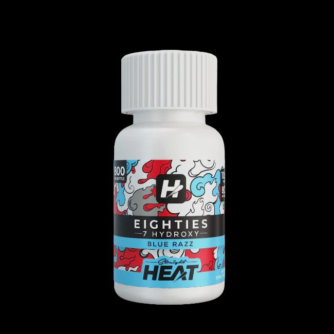 STRAIGHT HEAT BLUE RAZZ 80MG 7-OH TABS 10PK 1/CT