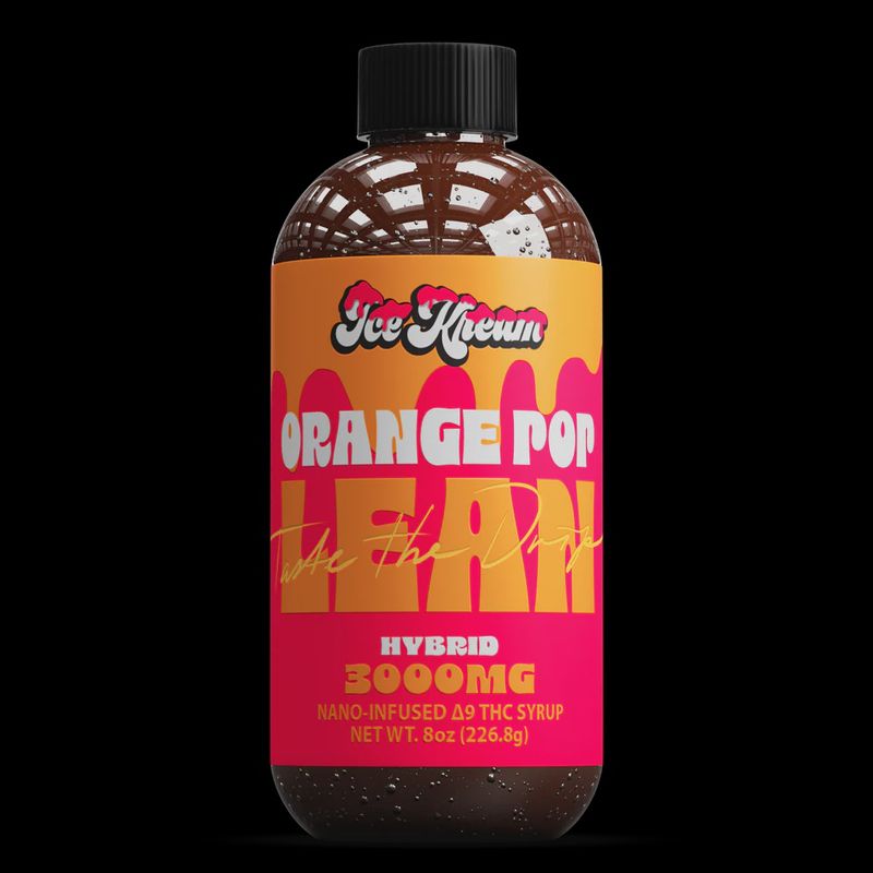 ICE KREAM 3000MG SYRUP LEAN ORANGE POP (H) 8OZ