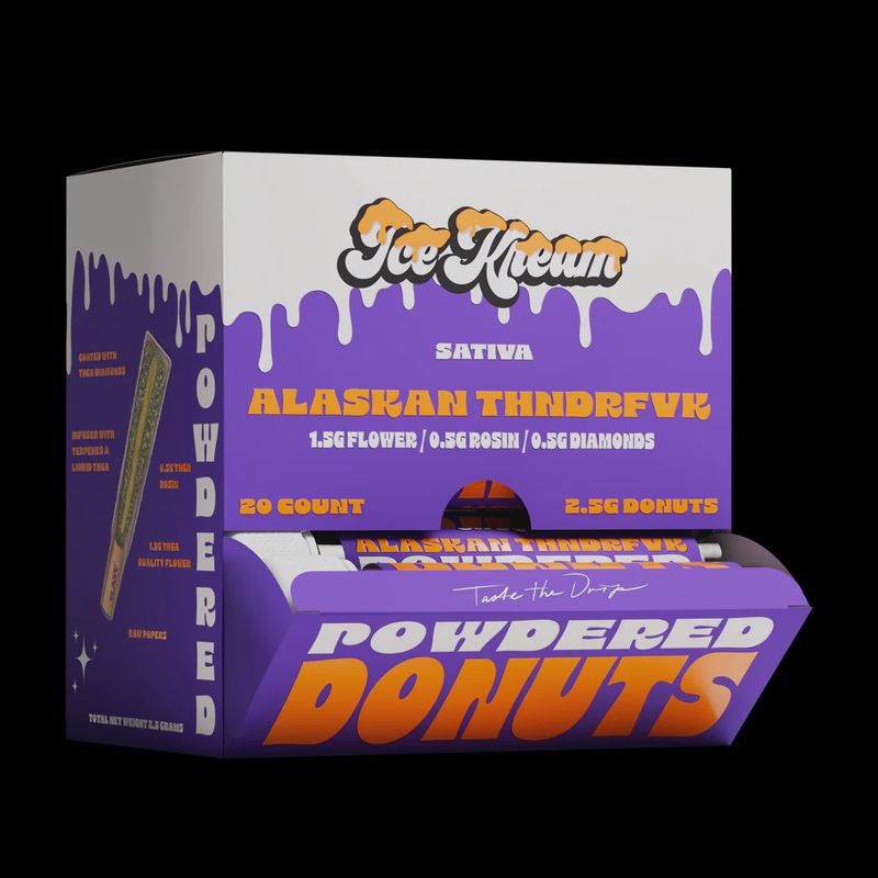 ICE KREAM ALASKAN THNDRFVK (S) 2.25G PRE ROLL POWDER DONUTS 20/CT