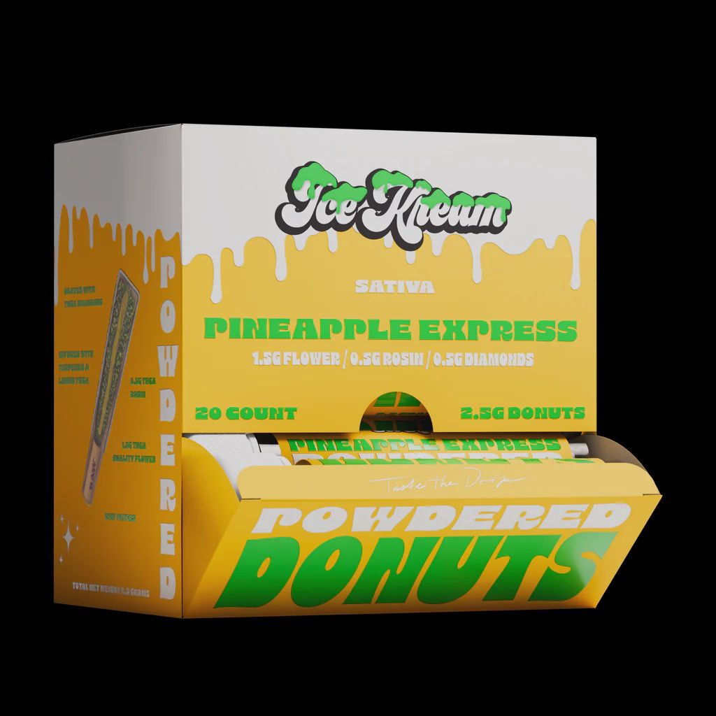 ICE KREAM PINEAPPLE EXPRESS (S) 2.25G PRE ROLL POWDER DONUTS 20/CT