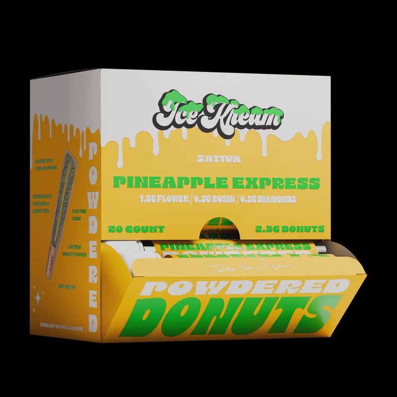 ICE KREAM PINEAPPLE EXPRESS (S) 2.25G PRE ROLL POWDER DONUTS 20/CT