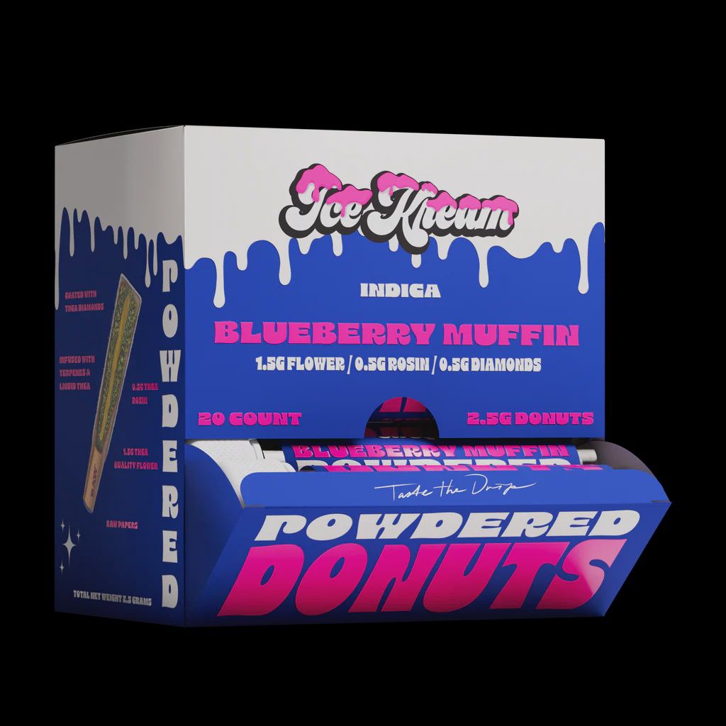 ICE KREAM BLUEBERRY MUFFIN (I) 2.25G PRE ROLL POWDER DONUTS 20/CT