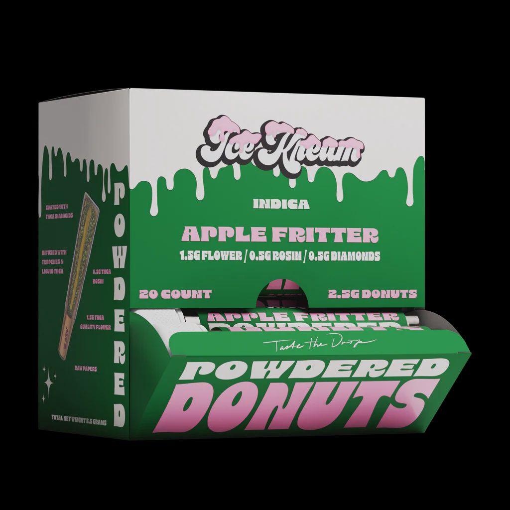 ICE KREAM APPLE FRITTER (I) 2.25G PRE ROLL POWDER DONUTS 20/CT