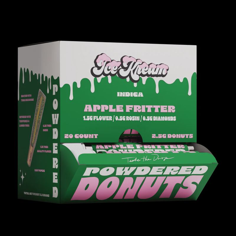 ICE KREAM APPLE FRITTER (I) 2.25G PRE ROLL POWDER DONUTS 20/CT