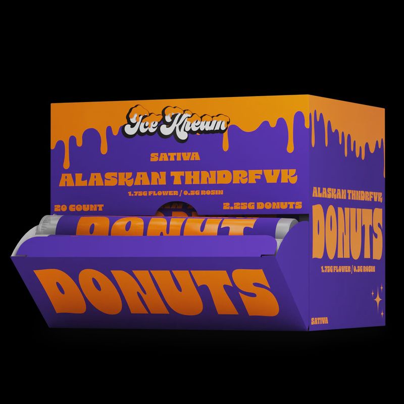 ICE KREAM ALASKAN THNDRFVK (S) 2.25G PRE ROLL DONUTS 20/CT
