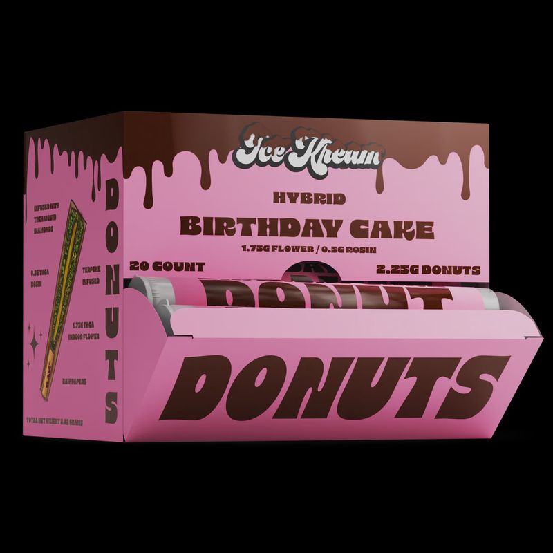 ICE KREAM BIRTHDAY CAKE (H) 2.25G PRE ROLL DONUTS 20/CT