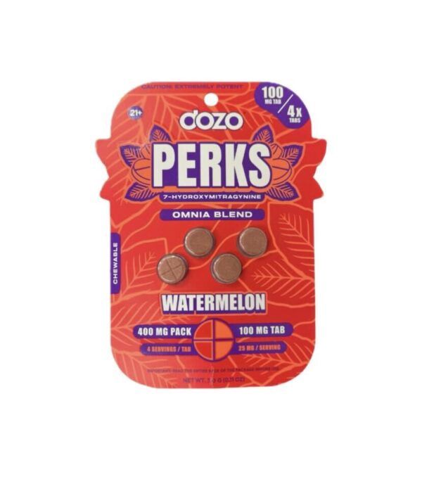 PERKS WATERMELON OMNIA BLEND 400MG 7-HYDROXYMITRAGYNINE 5/CT