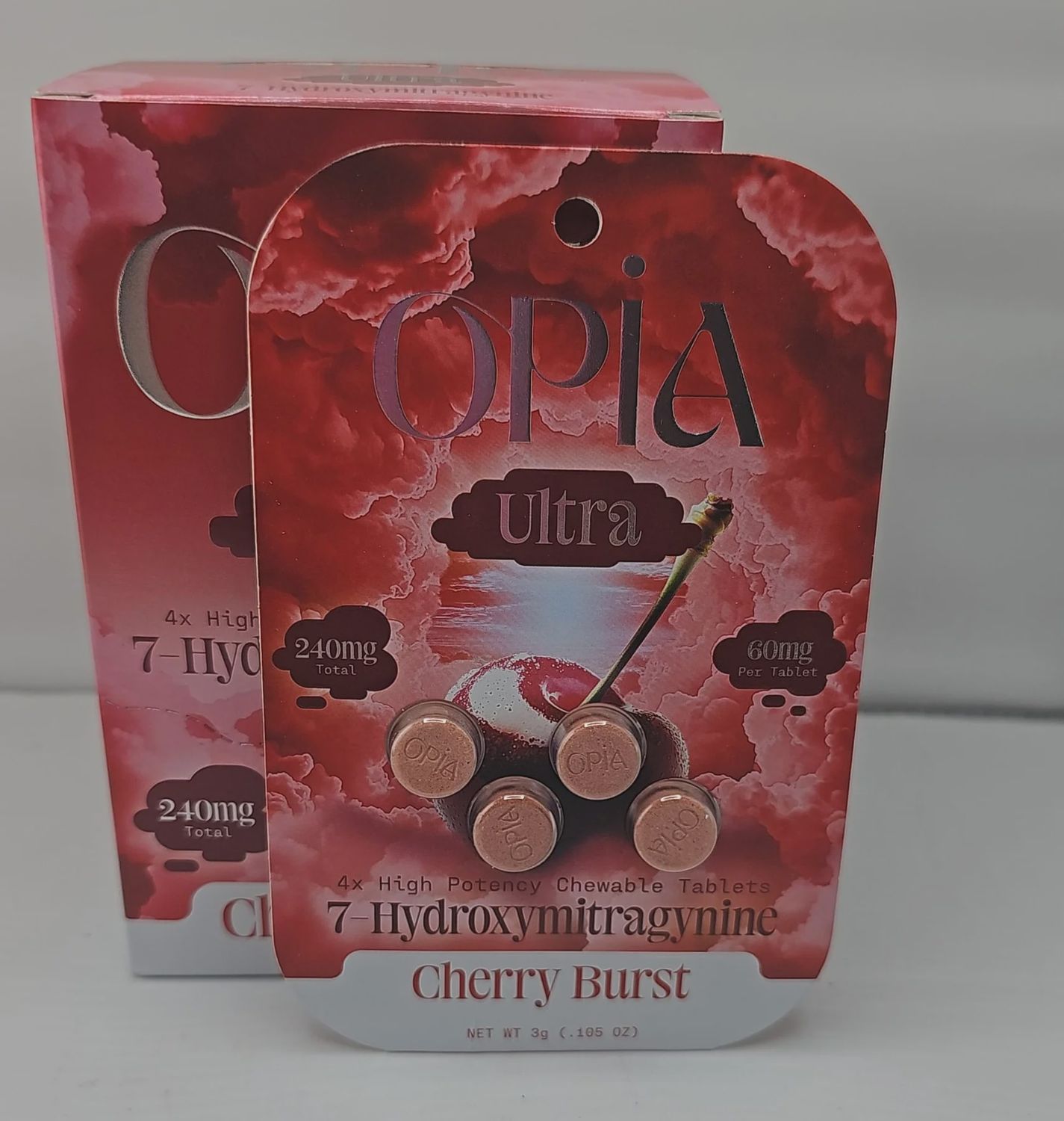 OPIA ULTRA CHERRY BURST HIGH POTENCY 7- HYDROXYMITRAGYNINE 60MG 10/4/CT