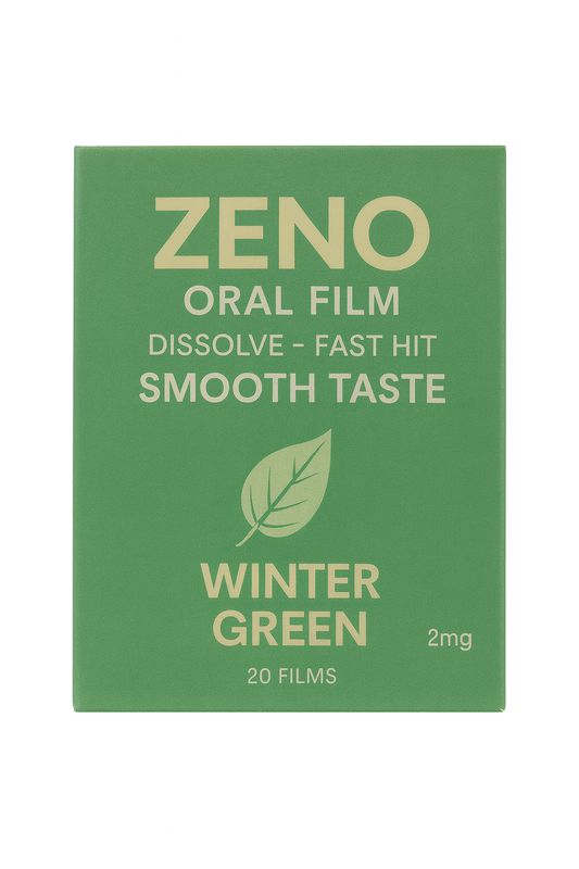 ZENO ORAL FILM WINTERGREEN 2MG 20 FILMS 10/CT