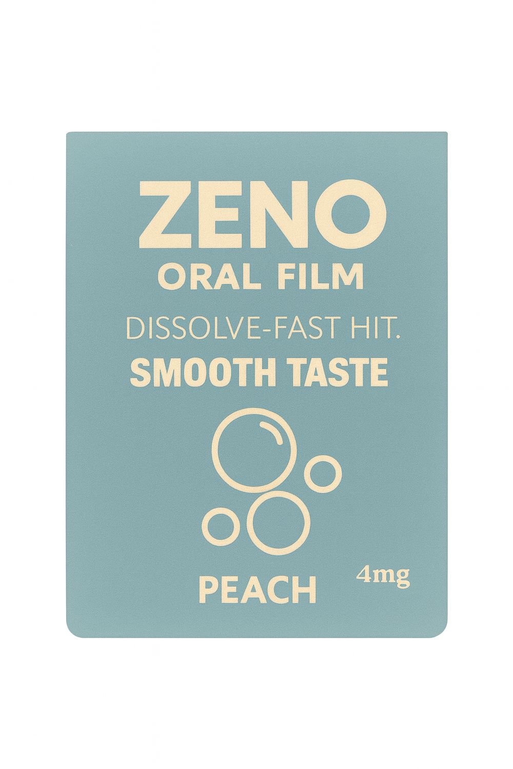 ZENO ORAL FILM PEACH 4MG 20 FILMS 10/CT