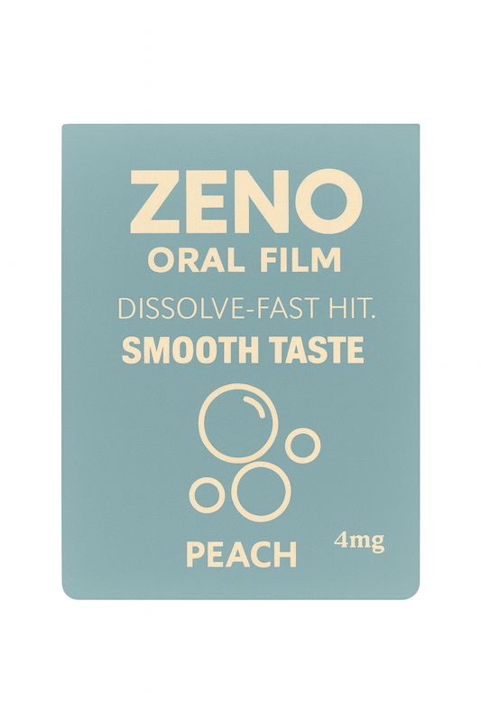 ZENO ORAL FILM PEACH 4MG 20 FILMS 10/CT