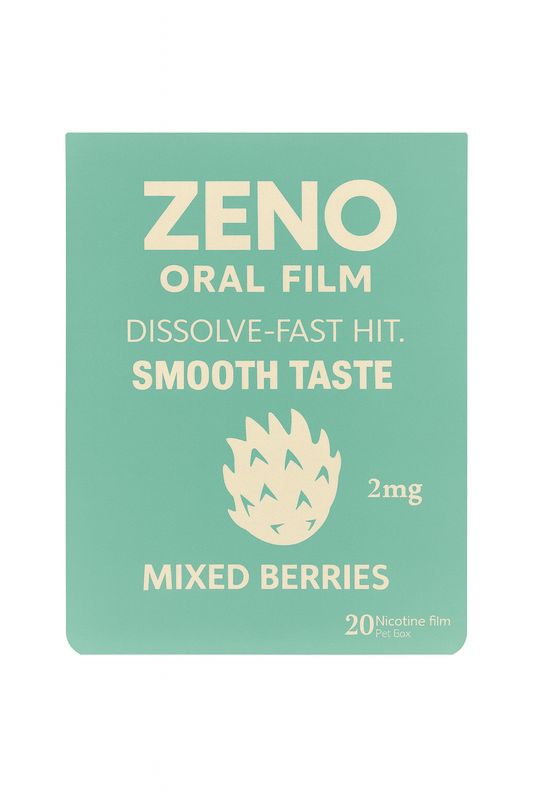 ZENO ORAL FILM MIXED BERRIES 2MG 20 FILMS 10/CT