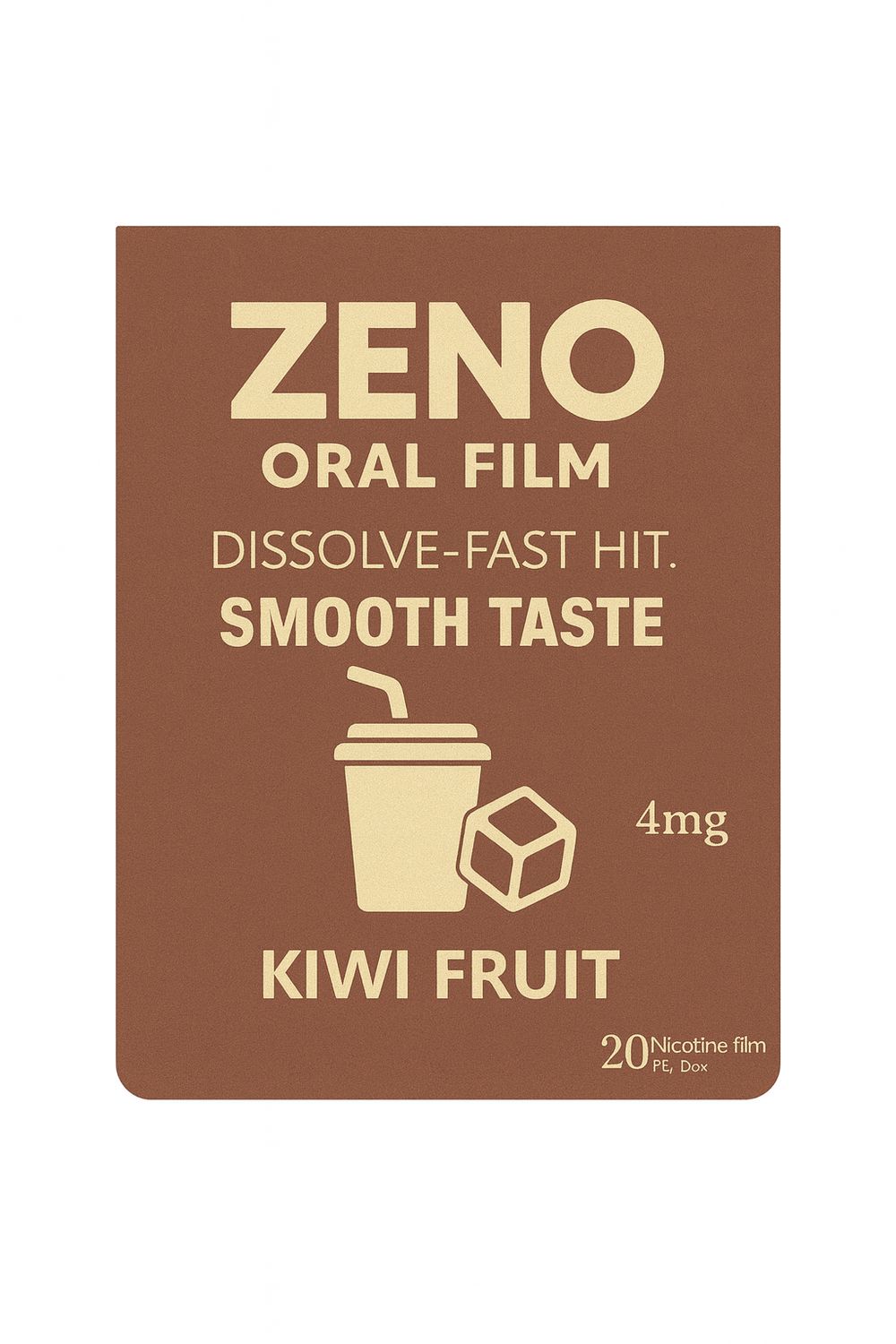 ZENO ORAL FILM KIWI FRUIT 4MG 20 FILMS 10/CT