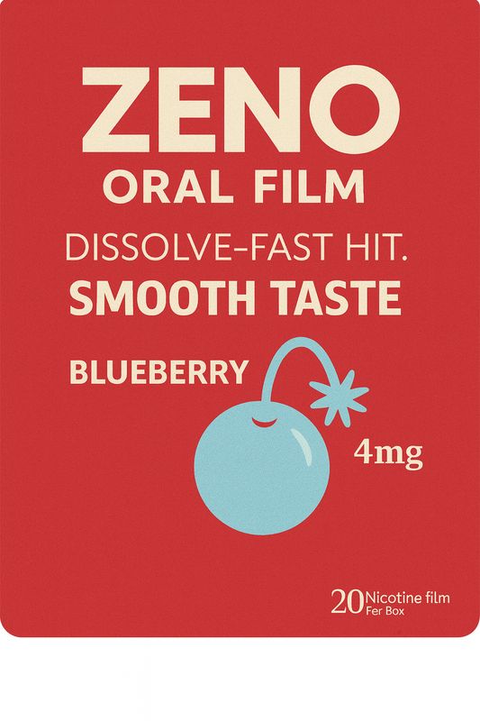 ZENO ORAL FILM BLUEBERRY 4MG 20 FILMS 10/CT