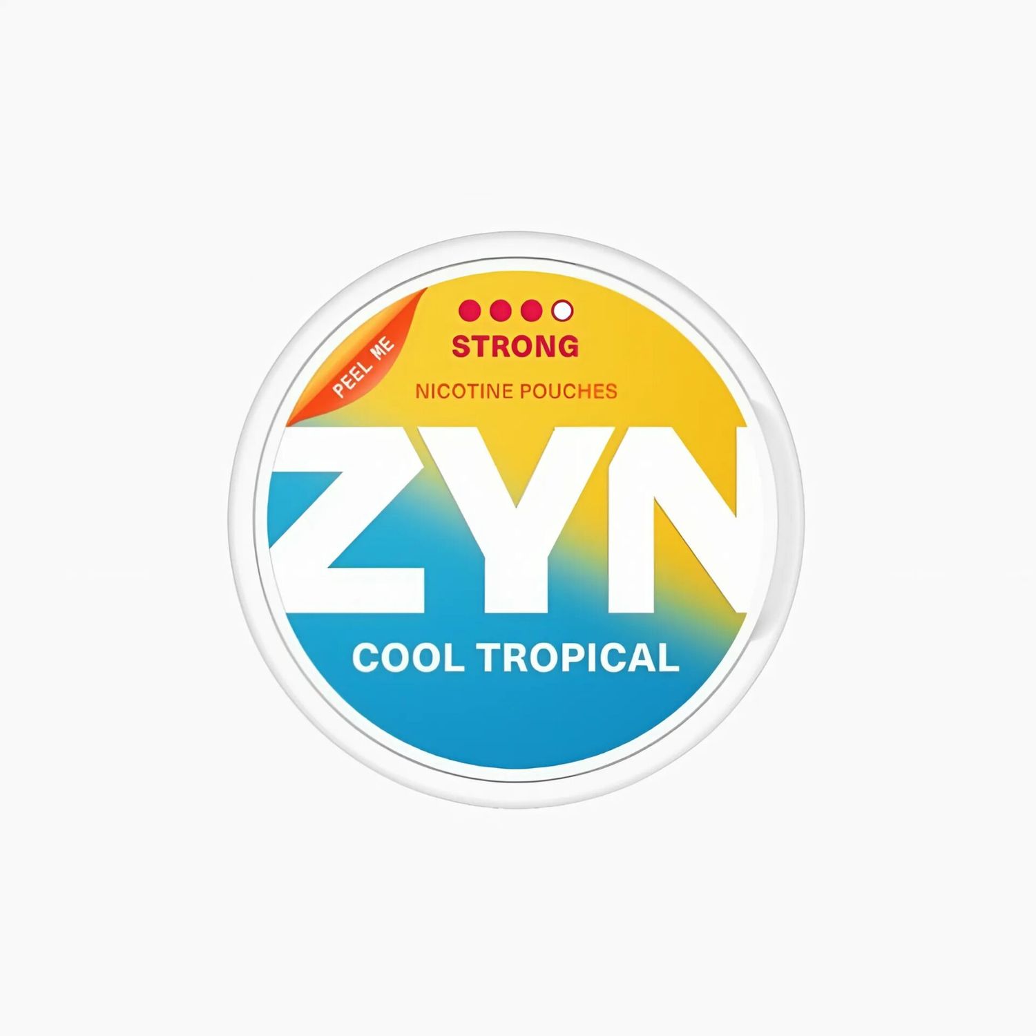 EURO ZYN 11MG COOL TROPICAL STRONG 3 DOTS NICOTINE POUCHES 5/CT