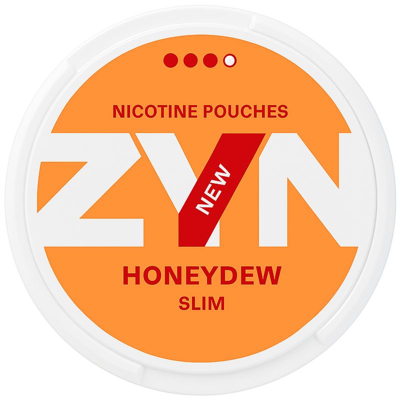 EURO ZYN 9MG HONEYDEW 3 DOTS SLIM NICOTINE POUCHES 5/CT