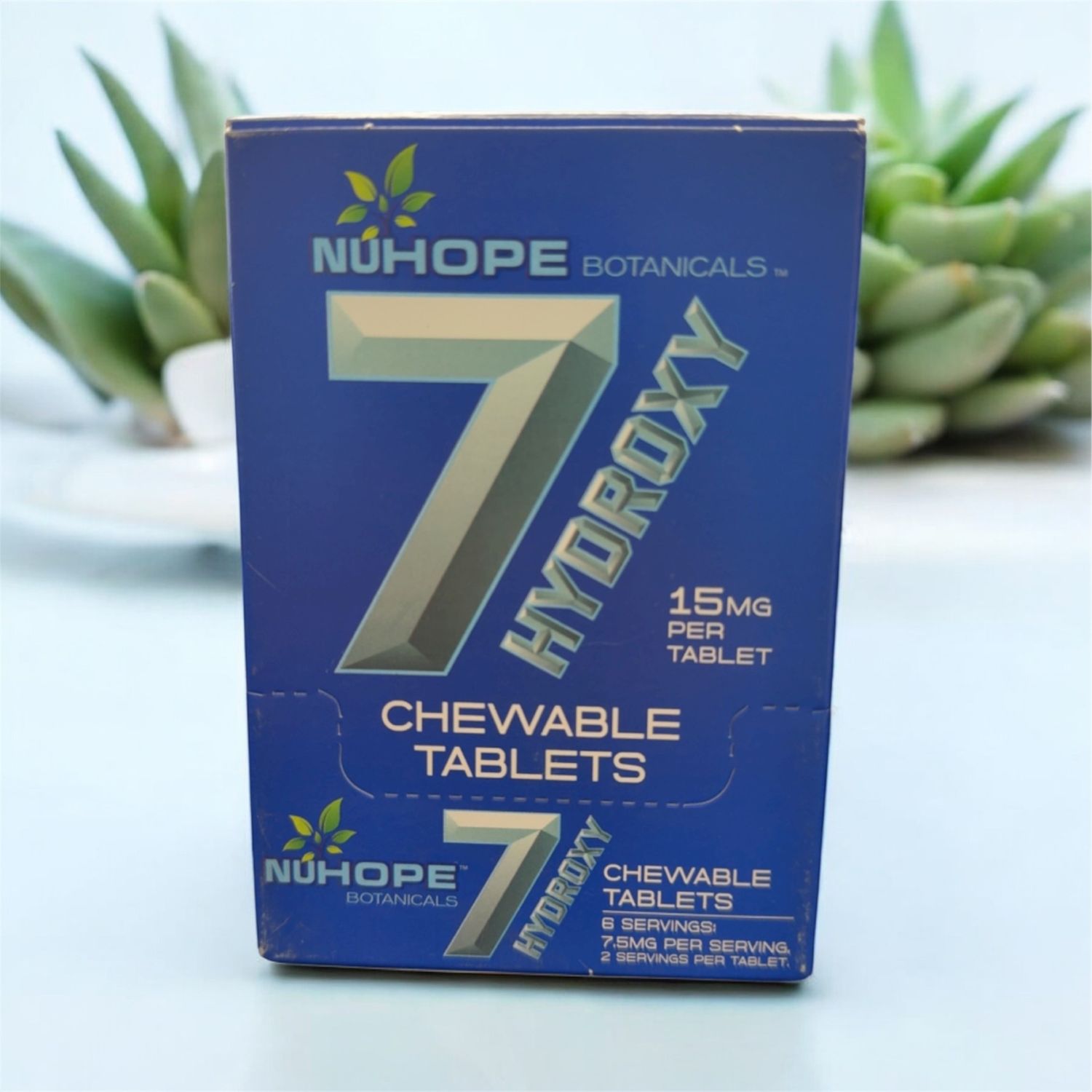 NUHOPE BOTANICALS 7- HYDROXY 15MG PER CHEWING TABLET 12/CT