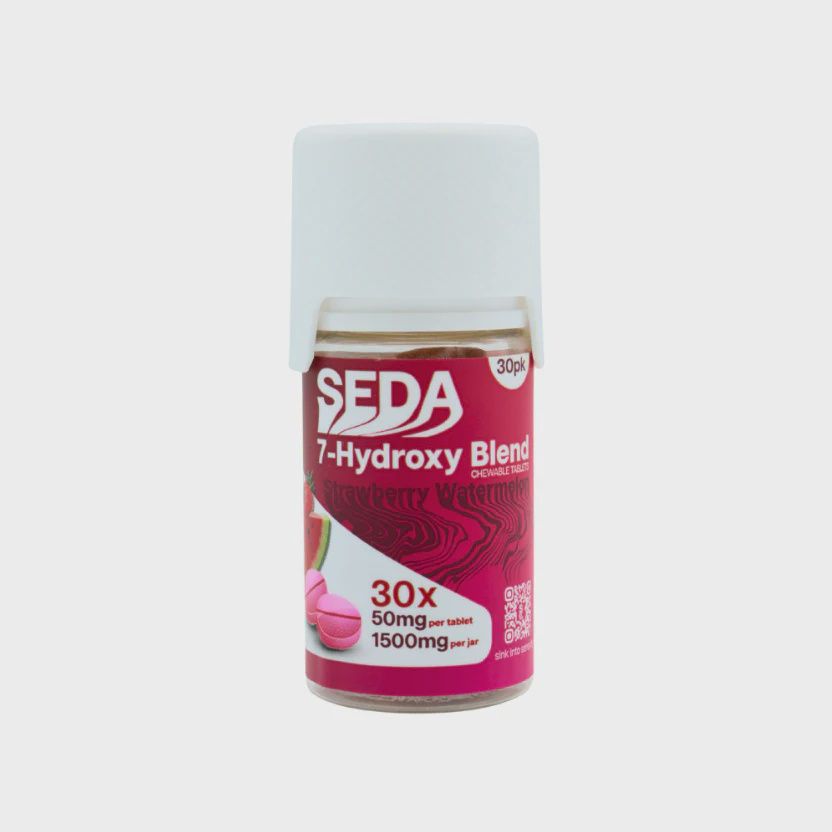 SEDA STRAWBERRY WATERMELON 50MG 7-OH TABS - 30/CT TABLET JARS