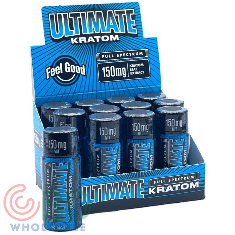 ULTIMATE BLUE KRATOM SHOT 150MG 12/CT