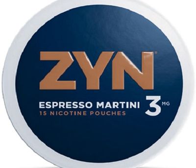 ZYN NICOTINE POUCHES 3MG ESPRESSO MARTINI  5/CT