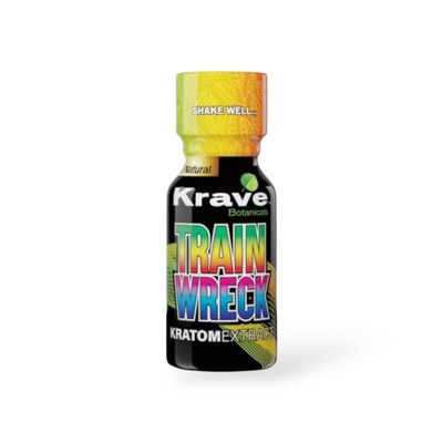 KRAVE KRATOM EXTRACT SHOT TRAINWRECK 12/CT