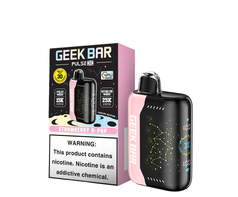 GEEK BAR PULSE X 5% STRAWBERRY B-POP 5/CT