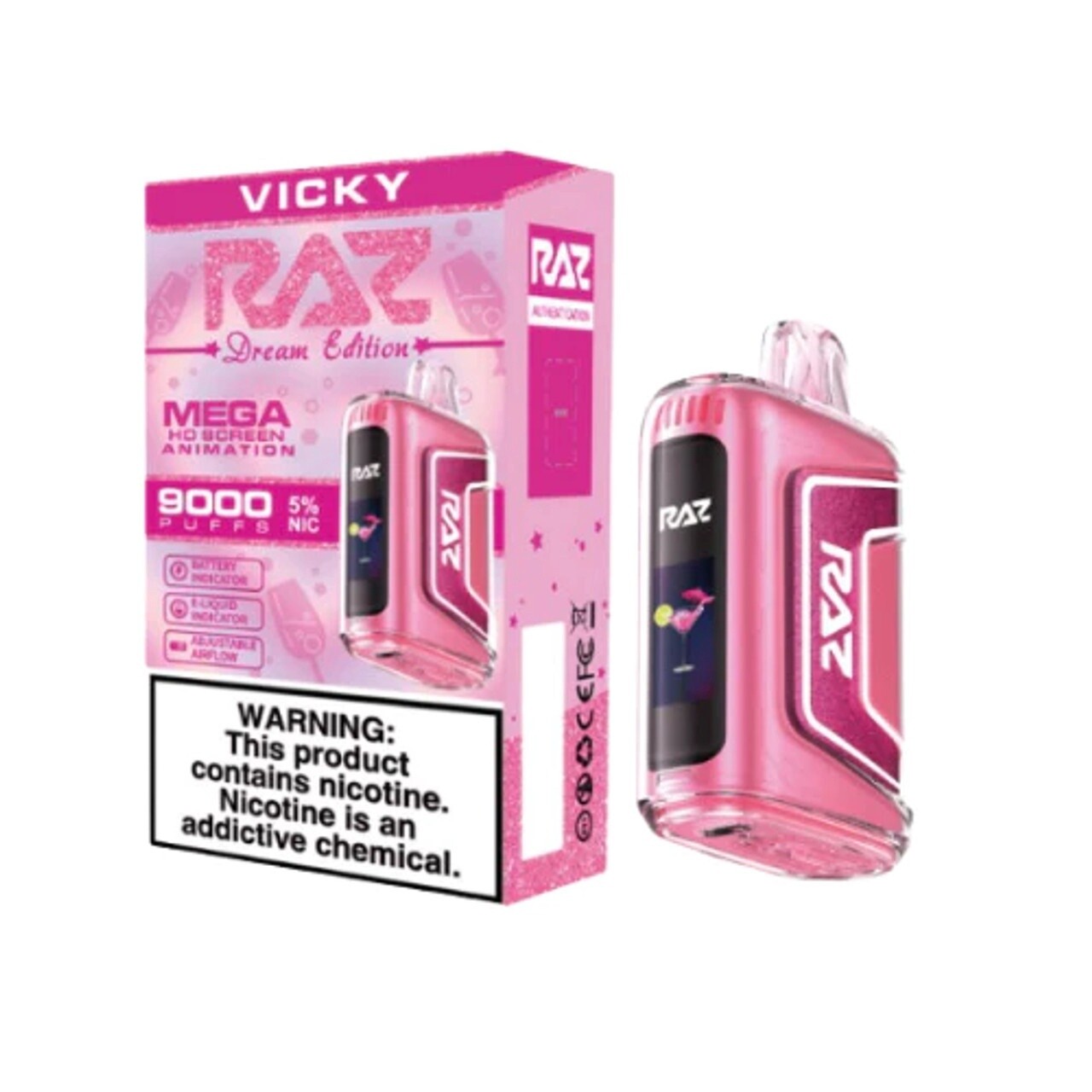 RAZ VICKY TN9000 VAPE 5/CT